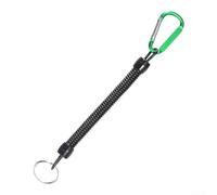 Robusto sistema a spirale per canne da pesca con molla resistente alla corrosione e integrazione flessibile del cavo (verde)