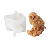 Robusto stampo in silicone a forma di gufo per progetti artistici di dimensioni uniformi, resistente alle alte temperature