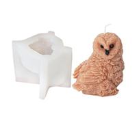 Robusto stampo in silicone a forma di gufo per progetti artistici di dimensioni uniformi, resistente alle alte temperature