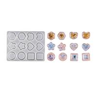 Robusto stampo in silicone con motivi unici a forma di cuore a stella, accessorio portatile per cioccolatini e torte fatti in casa, stampi da forno multifunzionali