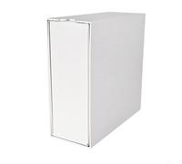 Robusto supporto per carta da caffè in lega di alluminio, progettato per proteggere la carta filtrante dalla polvere e fornire un comodo accesso al coperchio per forme di cono e ventaglio (alluminio