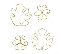 Robusto supporto per piante in ferro per uso interno con guscio di tartaruga, staffa regolabile per palo rampicante, set da 4/6 pezzi, progettato per stabilità e risparmio di spazio (set da quattro