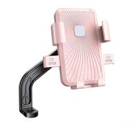 Robusto supporto per telefono per biciclette elettriche e veicoli da consegna, design antiscivolo per una maggiore sicurezza sulla strada (retrovisore rosa)