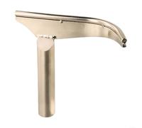 Robusto supporto per tornio curvo in acciaio inox, diametro 25 mm per una gestione ottimale nella lavorazione del legno