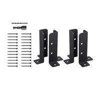 Robusto supporto regolabile per recinzioni in legno facile da installare per rinforzare ringhiere e prevenire spostamenti. Supporti per pali in metallo per recinzioni in legno