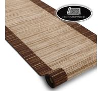 Robusto Tappeto Lungo Su Gomma AW Strisce Braun Larghezza 57-133cm, Stabile