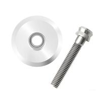 Robusto tappo superiore in metallo compatibile con steli forcella da 28,6 mm 1-1/8 per una maggiore risposta e affidabilità dello sterzo (argento)