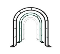 Robusto traliccio ad arco da giardino in metallo, decorativo, per interni ed esterni, per feste e cerimonie sul prato, disponibile in larghezza laterale 40 cm, larghezza 80/120/140/180 cm, altezza 200