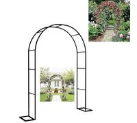 Robusto traliccio ad arco da giardino in metallo per piante rampicanti, elegante pergolato e pergolato per matrimoni all'aperto, resistente reticolo per rose per eventi in cortile, 300 x 220 cm