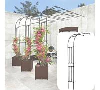 Robusto traliccio da giardino in metallo per piante rampicanti, migliora la bellezza del giardino, perfetto per decorazioni esterne e crescita delle piante, ideale per gli appassionati di giardinaggio