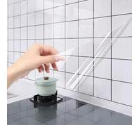 RobustWeg Pellicola Protettiva Trasparente per pareti,Pellicole Elettrostatiche Trasparenti Rimovibili,Pellicola Protettiva Elettrostatica,Antisporco,per Paraschizzi,Pareti,Cucina