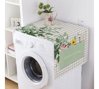 RobustWeg Telo Antipolvere Lavatrice,Coprilavatrice con Tasche Laterali,Copertura per Lavatrice Multifunzionale,Copertura Antipolvere per Frigorifero Domestico,Resistente all'Acqua,per Lavatrici