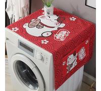 RobustWeg Telo Antipolvere Lavatrice,Coprilavatrice con Tasche Laterali,Copertura per Lavatrice Multifunzionale,Copertura Antipolvere per Frigorifero,con Tasche Laterali,per Lavatrice Asciugatrice