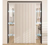 RobustWeg Tende Doccia Magnetica,Tende Doccia Pieghevole Impermeabile,Set di Tende da Doccia Pieghevoli,con Asta Retrattile,per Bagno,Vasche da Bagno,Hotel E Spa