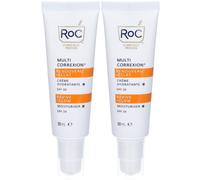 ROC Multi Correxion Revive + Glow Crema Idratante SPF30 2x50 ml Crema
