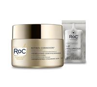 RoC Retinol Correxion Line Smoothing Max Hydration | Crema viso con acido ialuronico, idratante antirughe | 50 ml + pacchetto volumizzante labbra