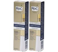 ROC RETINOL CORREXION® Wrinkle Correct Crema Intensiva Notte 2x30 ml C
