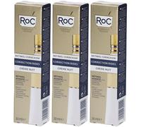 ROC RETINOL CORREXION® Wrinkle Correct Crema Intensiva Notte 3x30 ml C