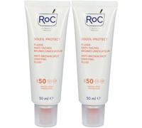 ROC SOLEIL PROTECT Fluido Viso Uniformante Anti Macchie SPF50 2x50 ml