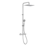 Roca Even-t Square set doccia a parete con termostato con soffione cromo A5A202EC00