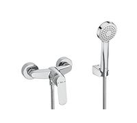 Roca A5A2325C00 Miscelatore Doccia, con attrezzi, Collezione Alfa, Cromo