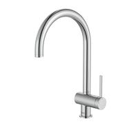Roca A5A841FC00 Miscelatore da cucina Beccuccio Curvo, Collezione Ona, Cromato