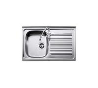 Roca A875530351 Lavello da incasso 1 secchio 1 scolapiatti destro, 800 x 490 x 155 mm, modello J-351, acciaio inox