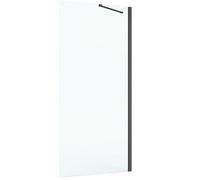 Roca Capital parete doccia 100 cm nero opaca/vetro trasparente AM4410016M