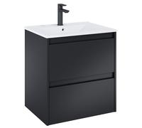 Roca Claudia armadietto 60x45.6x63.5 cm sottolavabo sospeso nero A857794532