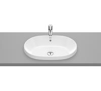 Roca Gap Round lavabo 55x39 cm ovale da incasso bianco lucida A3270Y5000