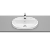 Roca Gap Round lavabo 55x40 cm ovale da incasso bianco lucida A3270Y6S00