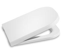 Roca A80147200B Sedile e Coperchio Supralit, Caduta Ammortizzata, Collezione The Gap Square, Bianco, 43L x 35W