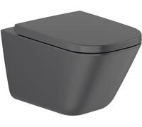 Roca Gap vaso wc sospeso senza brida nero A34647L080