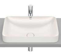 Roca Inspira lavabo 55x37 cm rettangolare da incasso marrone/beige opaca A327534650