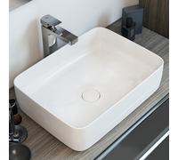 Roca Inspira lavabo 50x37 cm rettangolare da appoggio bianco lucida A327530000