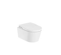 Roca, ISPIRA,IN-Wash® con In-tank - Smart toilet sospeso Rimless con serbatoio integrato. Con coperchio e sedile. Necessita presa di rete, bianca, 385 x 585 x 480 mm, A803094001