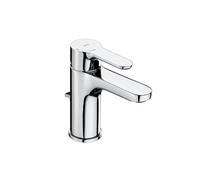 Roca, L20, Rubinetteria monocomando per lavabo con scarico automatico, Cold Start, A5A3I09C00