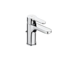Roca, L20, Rubinetteria monocomando per lavabo con scarico automatico, Cold Start, A5A3I09C00