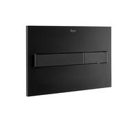 Roca One A890188206 Piastra Azionamento Scarica, PL7 Dual, Colore Nero Opaco, Plastica