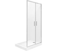 Roca Town-N porta doccia 80 cm pieghevole cromo lucida/vetro trasparente AMP2408012M