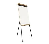 ROCADA Flipchart da terra NATURAL Antracite rovere regolabile | altezza sempre comoda, idee ben visibili, accessori a portata, treppiede stabile, look rovere elegante