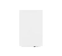 Rocada Lavagna bianca senza cornice, lavabile a secco e con portapenne, lavagna magnetica, versione Pro, rivestita in PE, 75 x 115 cm, bianca