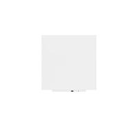 Rocada Lavagna bianca senza cornice, lavabile a secco e con portapenne, lavagna magnetica, versione Pro, rivestita in PE, 100 x 100 cm, bianca