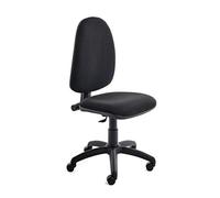 Rocada Sedia scrivania, Nylon Tessuto, Nero, Medium