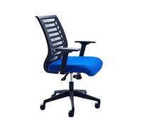 Rocada Sedia scrivania, Poliuretano Maglia Tessuto, Blu/Nero, M