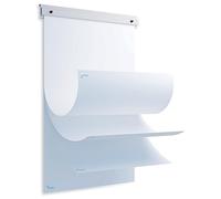 ROCADA Supporto flipchart SKIN bianco per riunioni ordinate | formato 98 x 65 cm ideale per presentazioni, superficie libera per idee chiare, profilo sottile facile da integrare