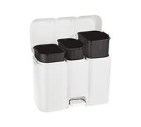 Rocard® | Pattumiera Raccolta Differenziata 3 Scomparti 13+8+13L | BIANCO | PATT