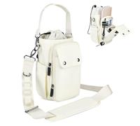 Rocason Porta bottiglia d'acqua con tracolla da 24 32 1134 g, borsa a tracolla isolata con tracolla larga regolabile e borsa per telefono, 5 tasche per passeggiate, escursionismo, palestra, viaggi