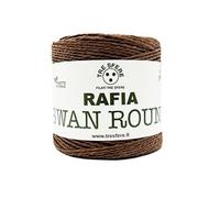 Rocca Cordino Rafia Swan Round 100% paper confezione 150 gr. 250 mt. Marrone 09