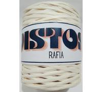 Rocca da 250 mt. rafia per borse, cappelli e varie, larghezza +- circa 4 mm. (Panna)